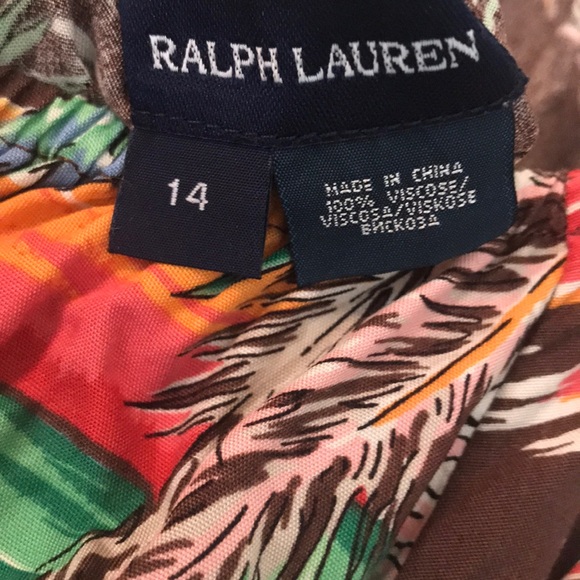 Ralph Lauren girls halter dress! Surf hula print - Picture 4 of 4